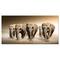 Designart - Walking Herd of Elephants - Animal Canvas Wall Art